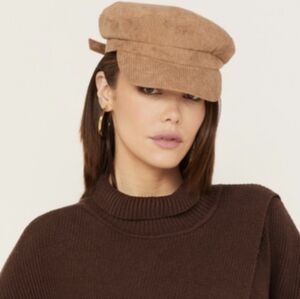 New York & Preston Camel Tan Suede Hat
